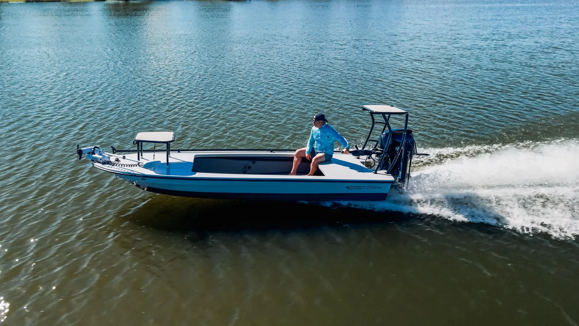 17 EVO X Lite on the water