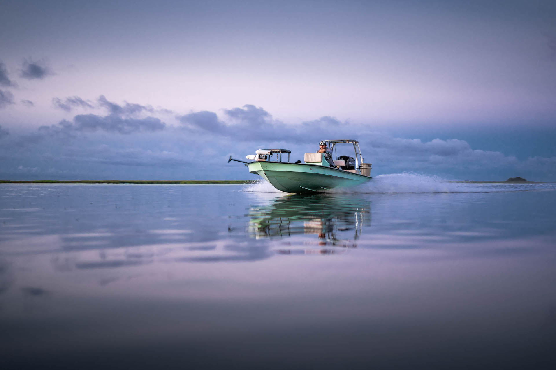 Misty dawn on the flats