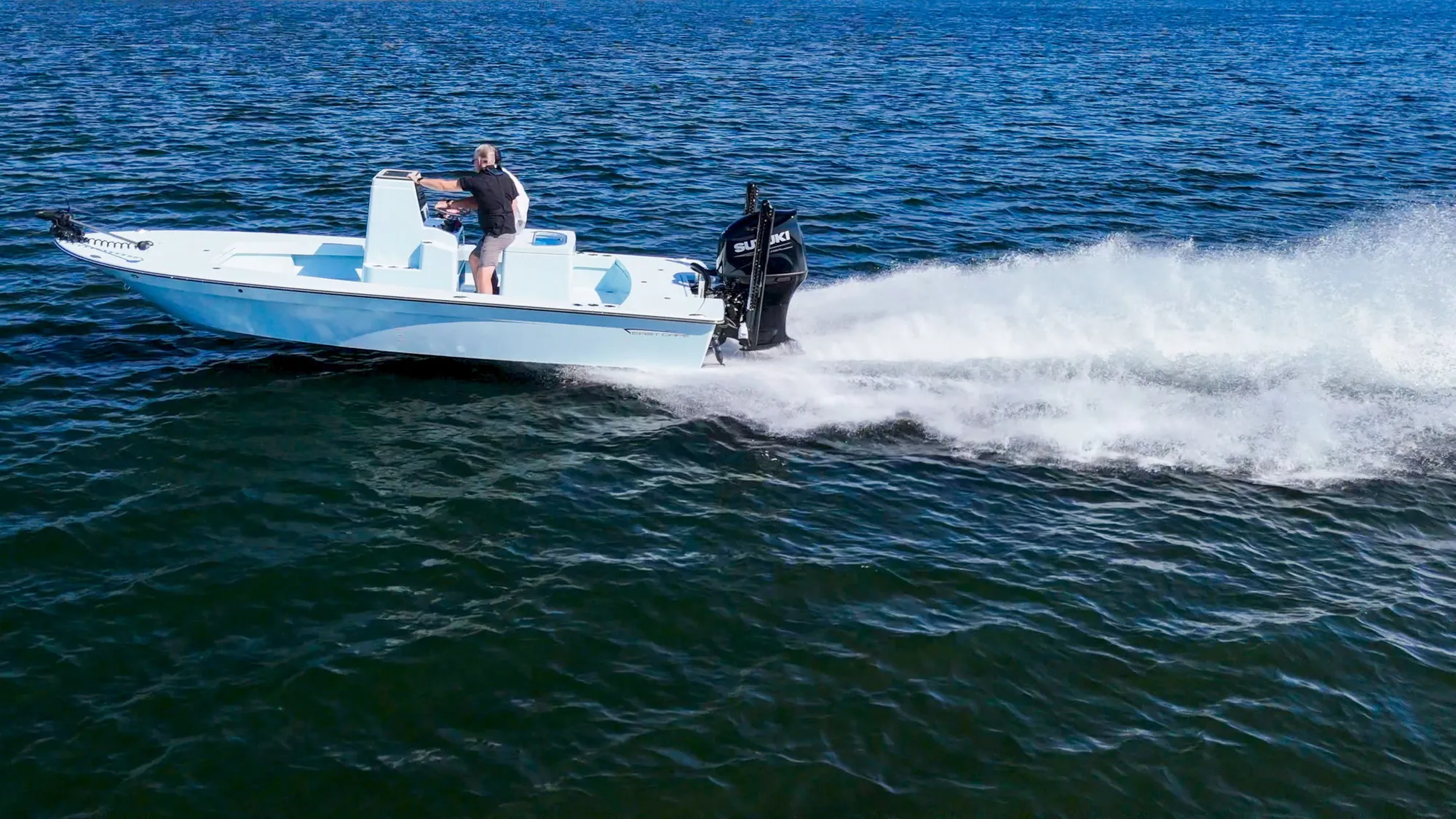 East Cape 21 EVO on the water
