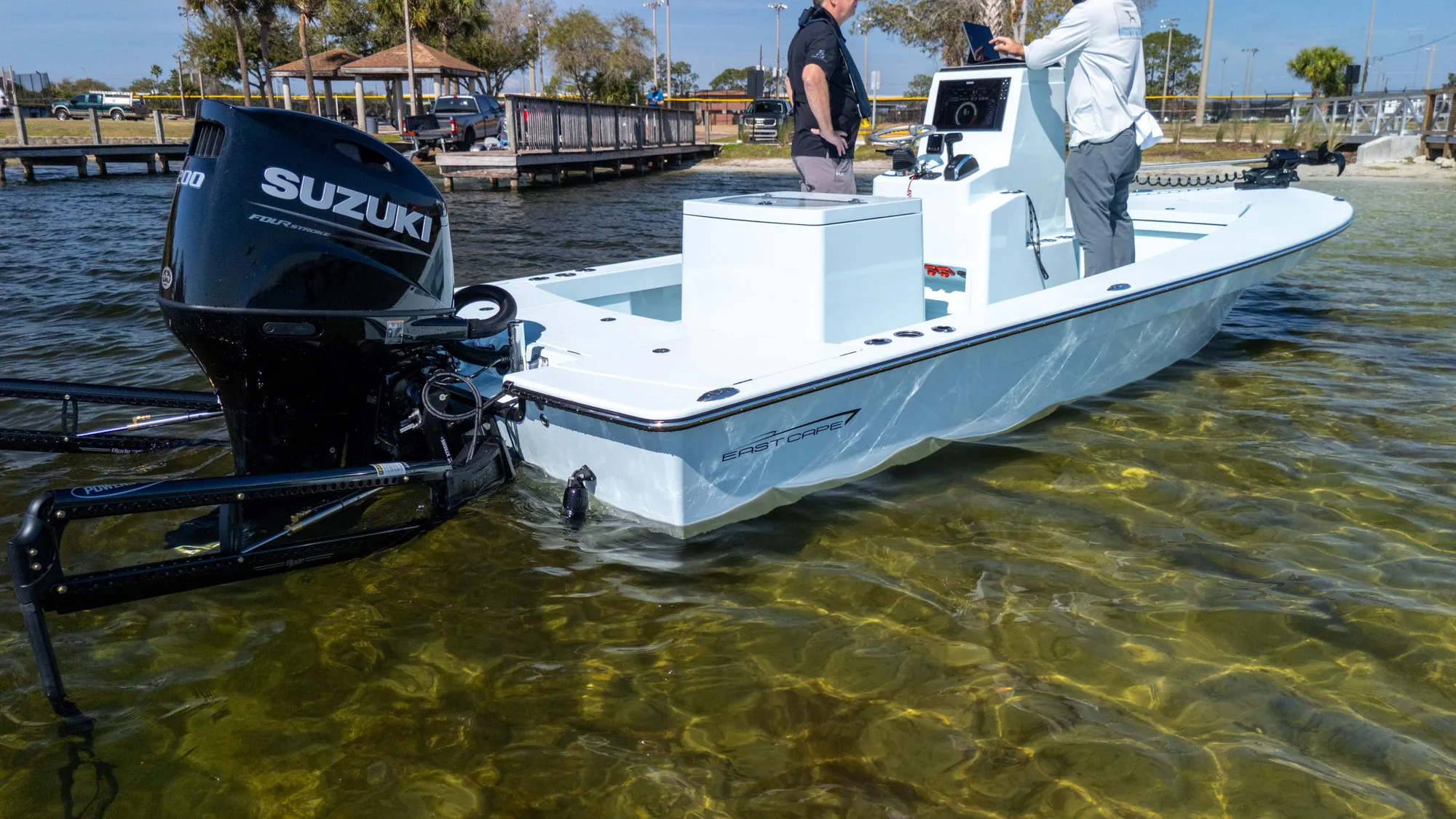 Sea trial on open water