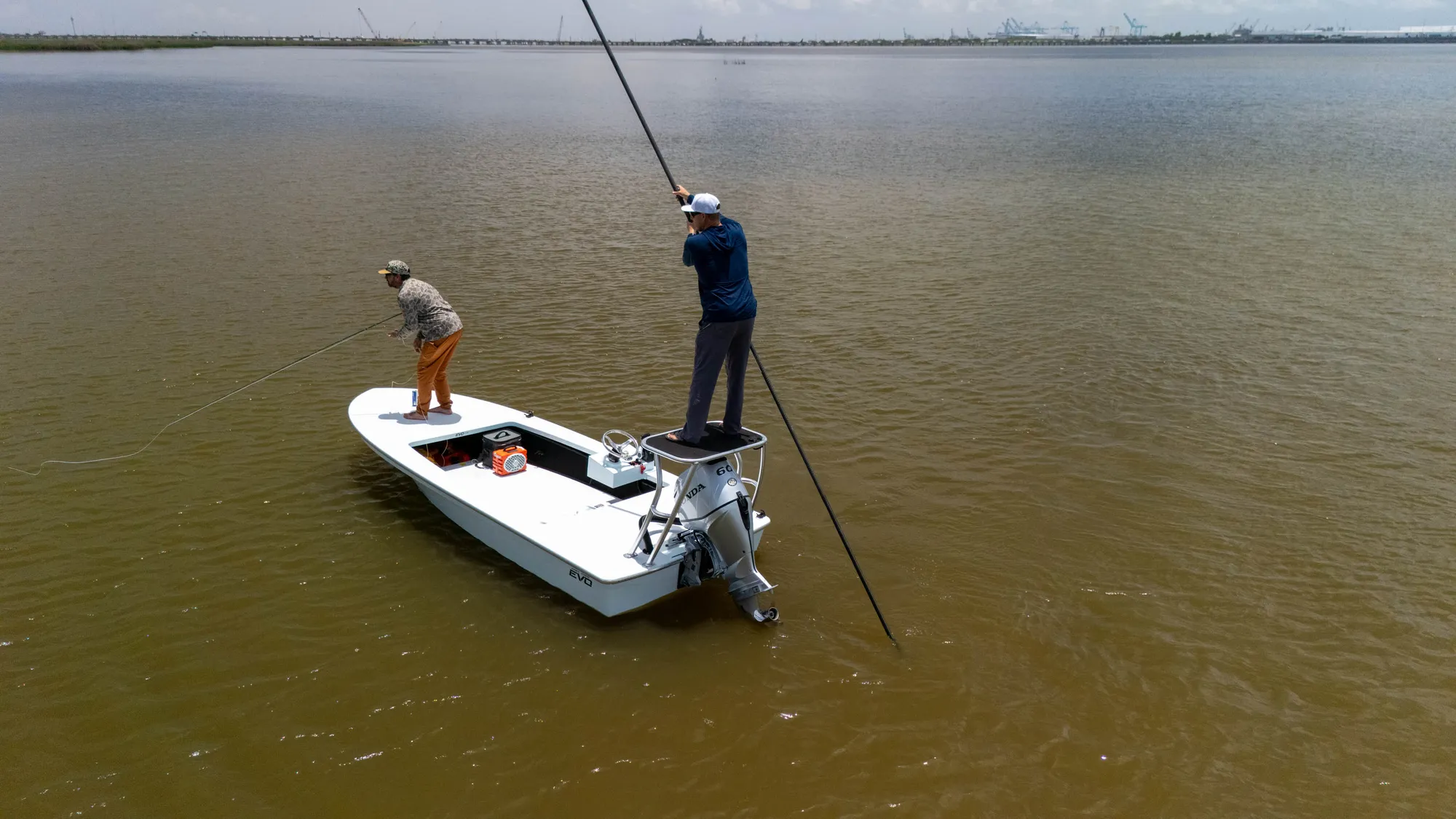 East Cape 17 EVO V Lite on the water