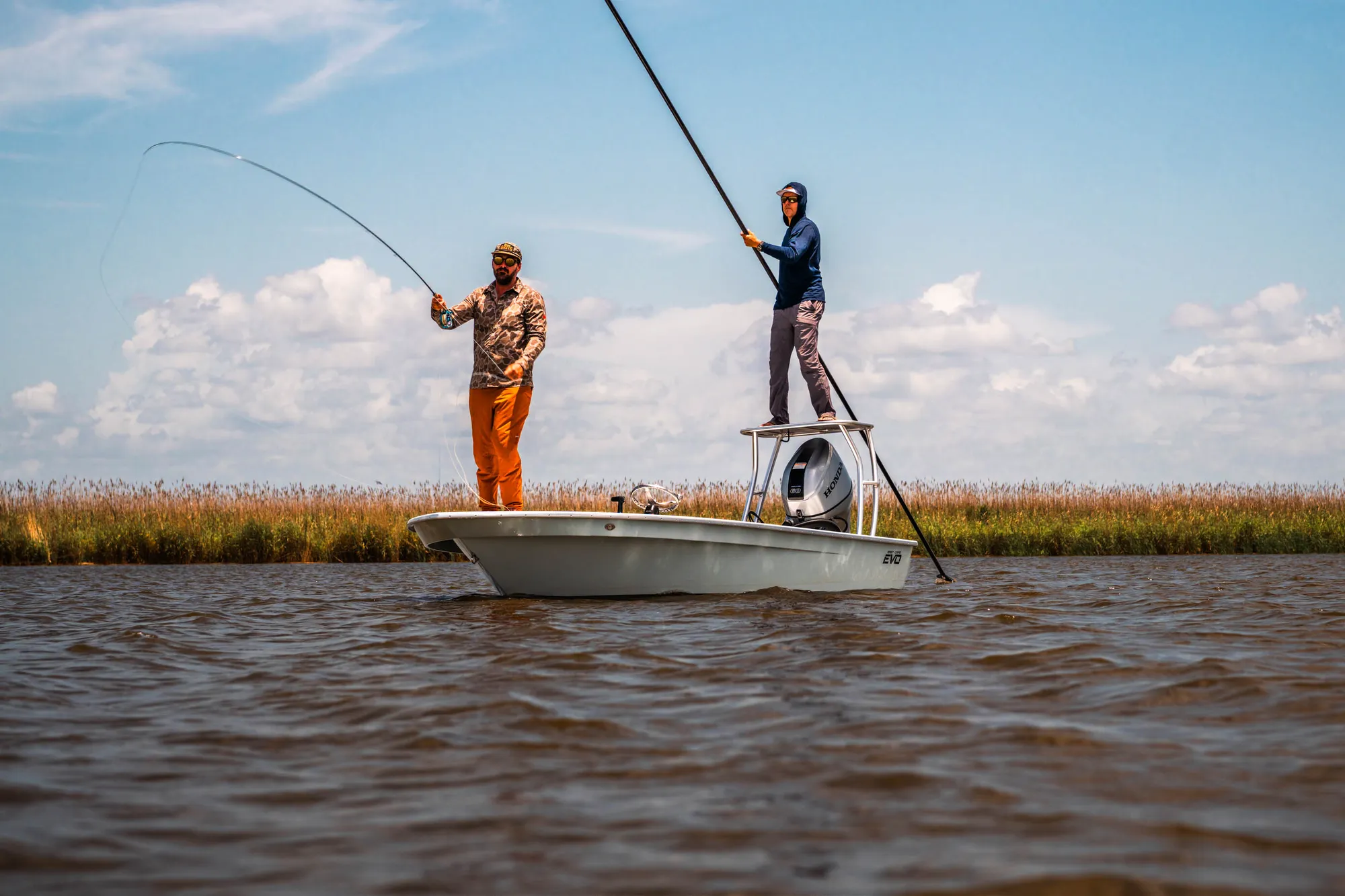 East Cape 17 EVO V Lite on the water