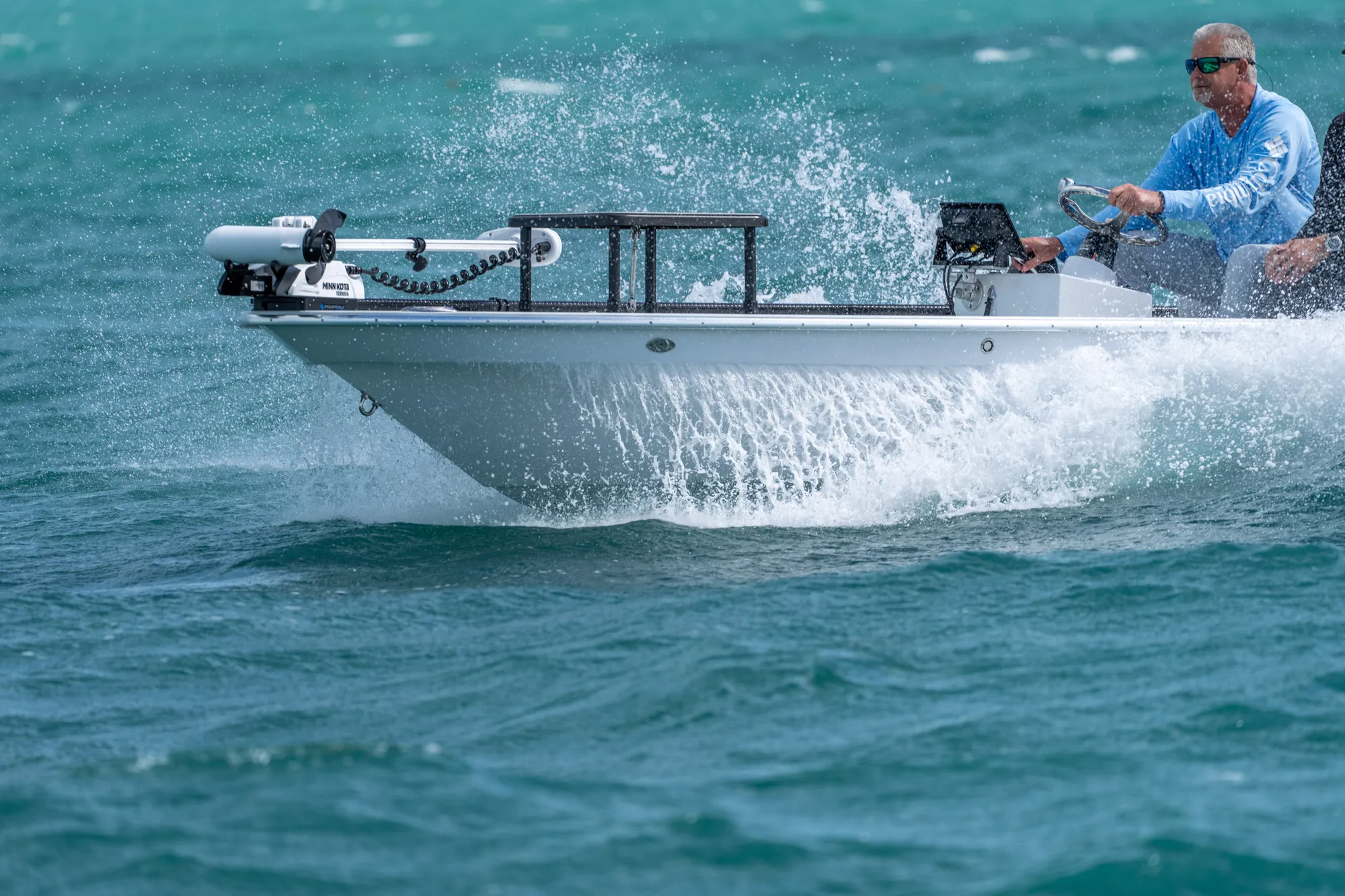 East Cape 17 EVO V on the water
