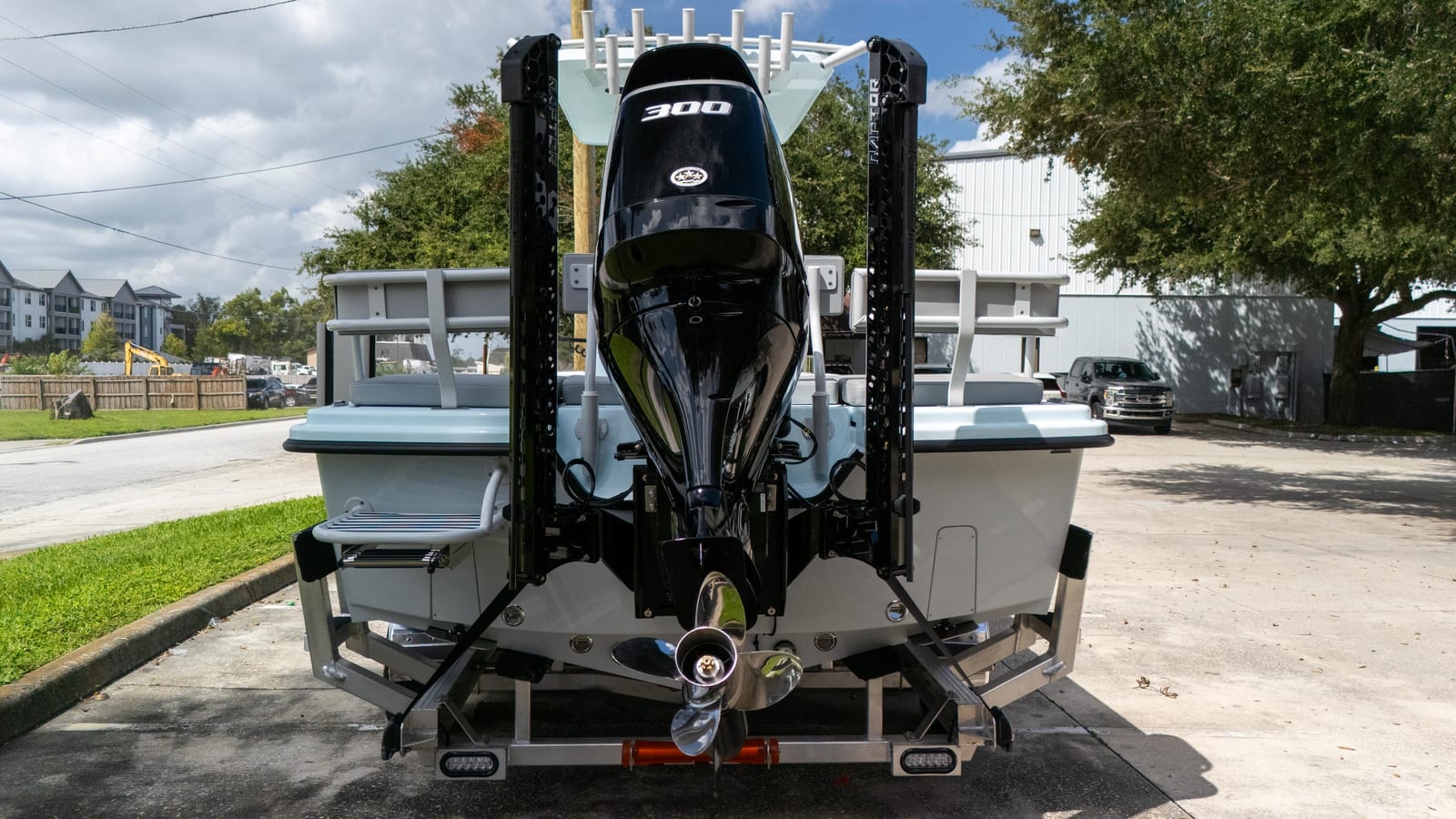 Ice Blue 2027 25 Open with Suzuki 300 — delivery photo 5