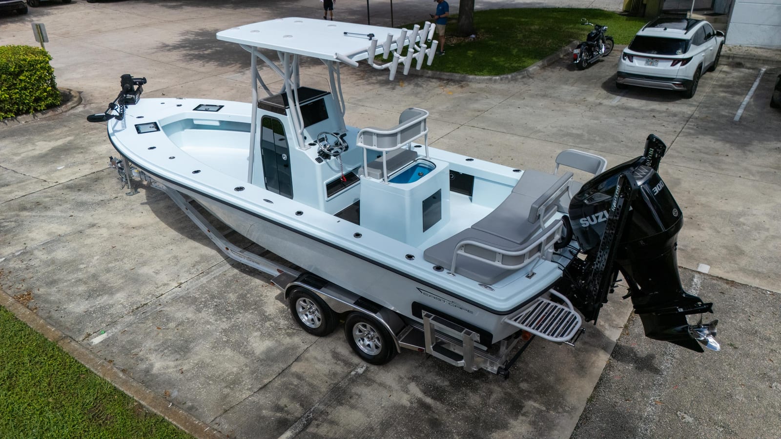 Ice Blue 2027 25 Open with Suzuki 300 — delivery photo 6