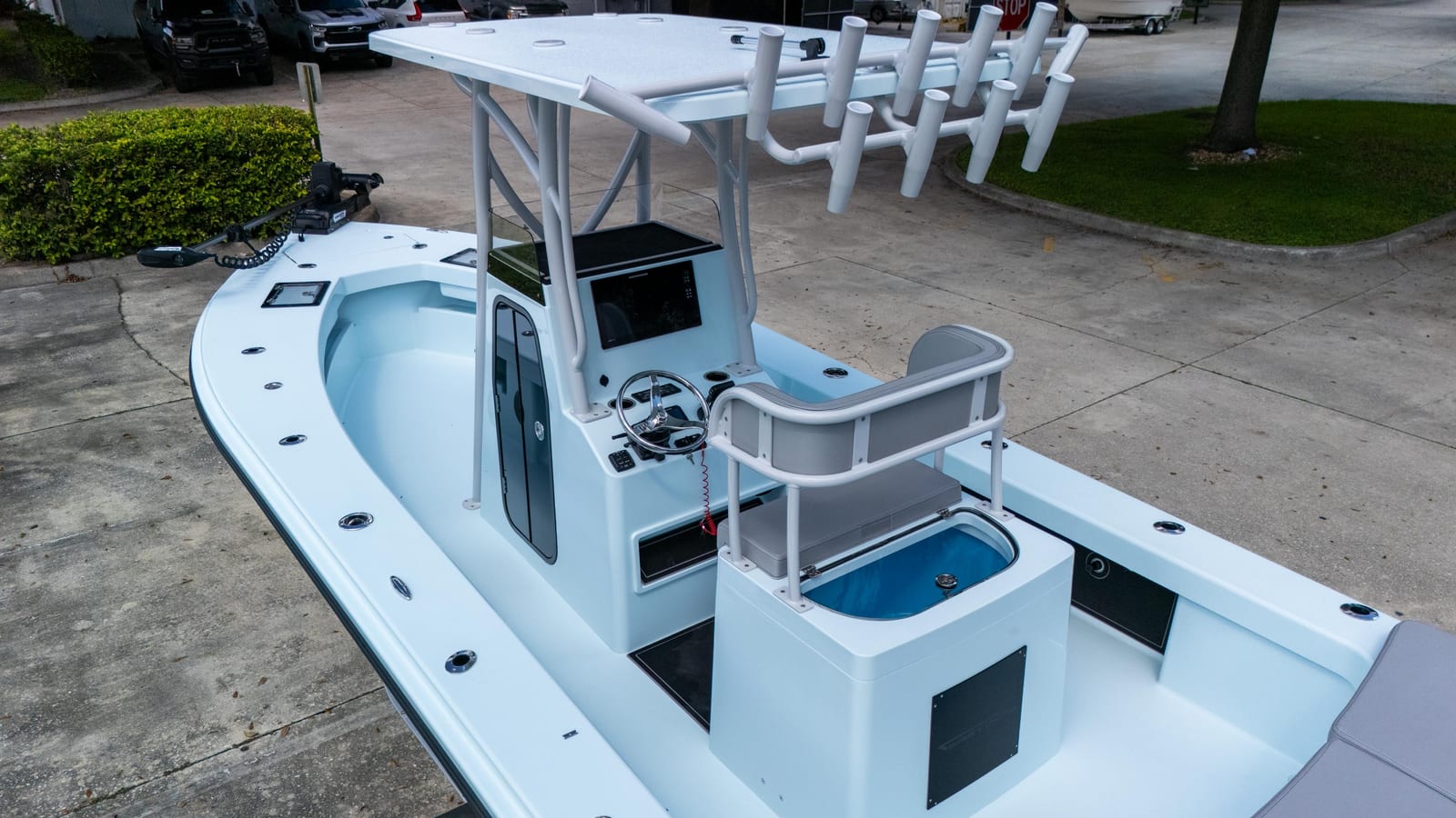 Ice Blue 2027 25 Open with Suzuki 300 — delivery photo 10