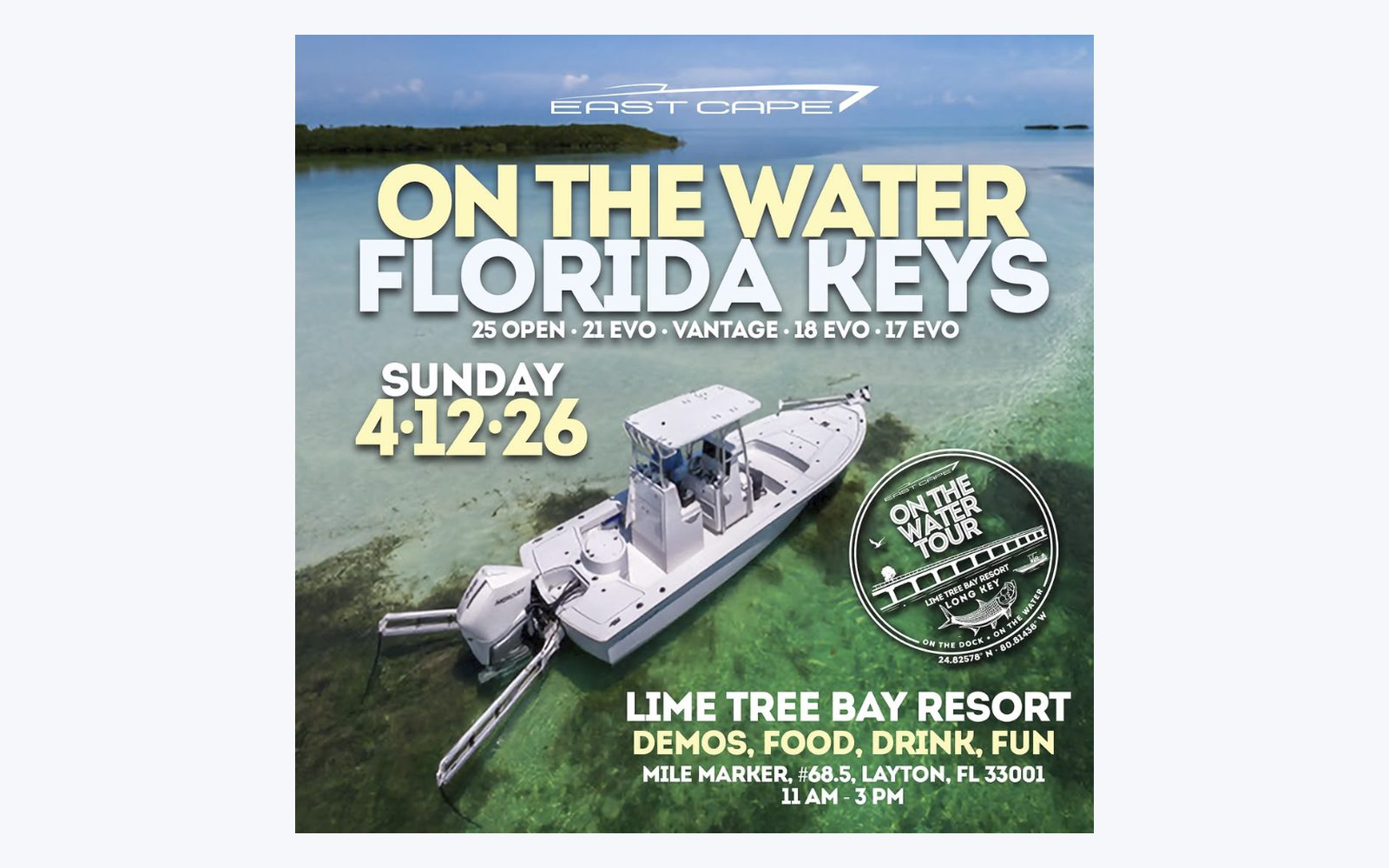 On The Water Tour — Lime Tree Bay