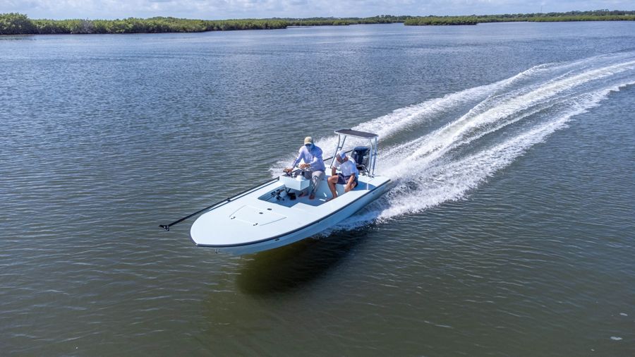 Tanner running the 17 EVO V, seen from above